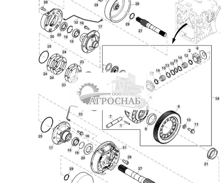 Шестерни и валы дифференциала, 30 kmh - ST829945 228.jpg